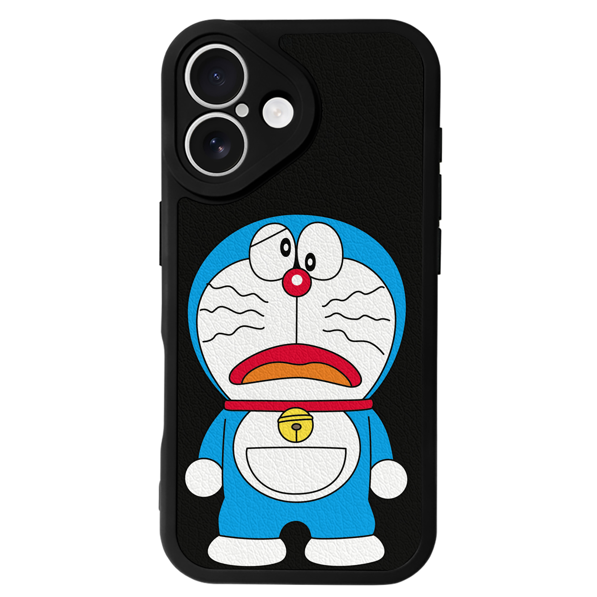 （画像用） ドラえもん Doraemon 【iPhone 16シリーズ対応】シリコンスマホケース（レザー調） 材質：シリコン